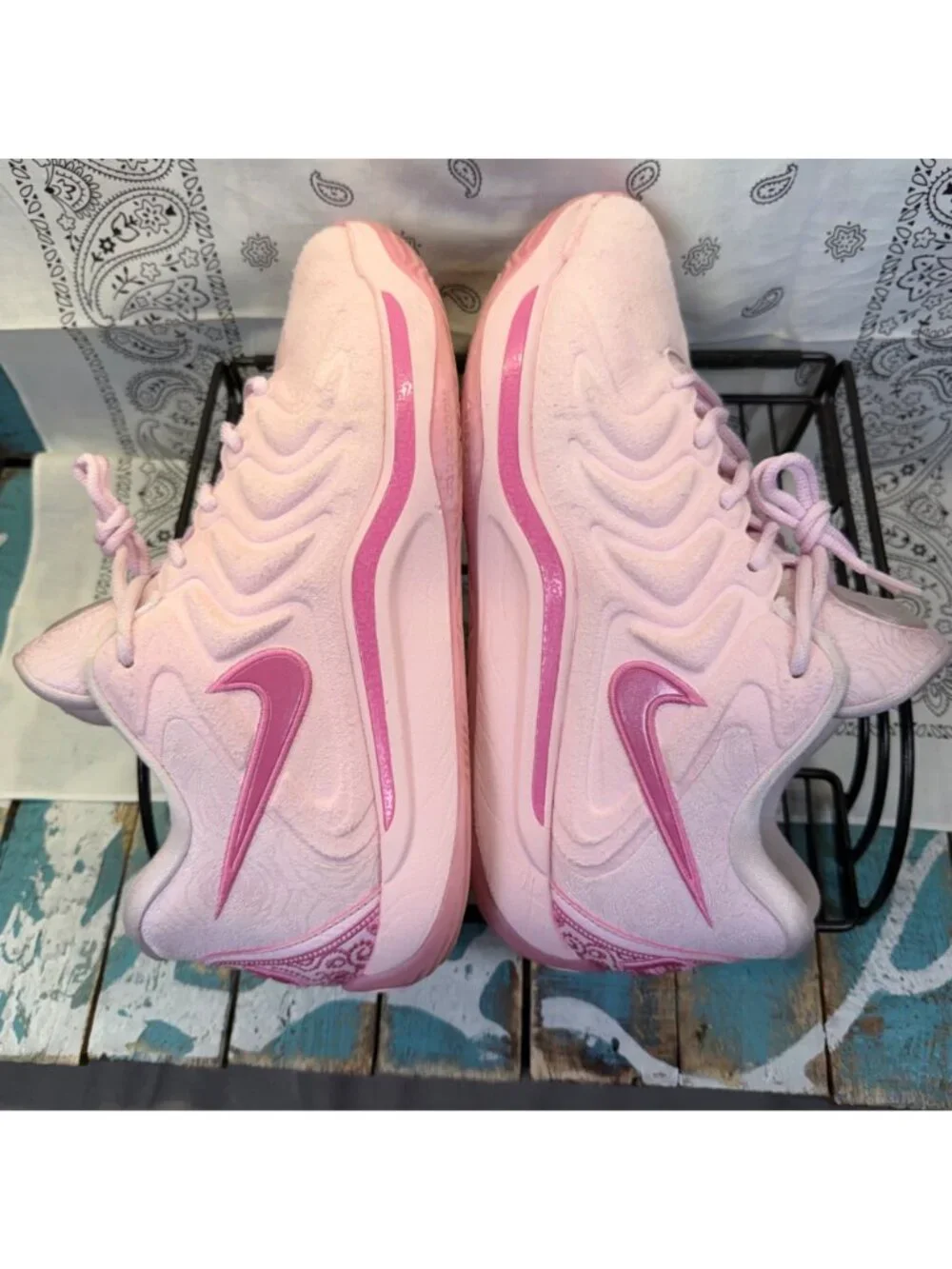 Nike KD17 NRG Men's Size 9.5 Aunt Pearl Pink Foam Sneakers